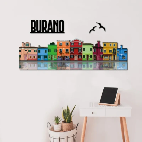 Burano Skyline Fotografico Sagomato