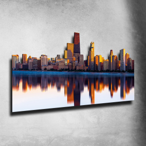Chicago Skyline Fotografico Sagomato