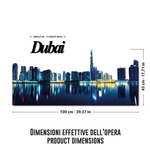 Dubai Burj Khalifa Skyline Fotografico Sagomato