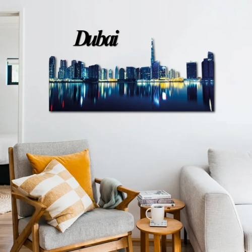 Dubai Burj Khalifa Skyline Fotografico Sagomato