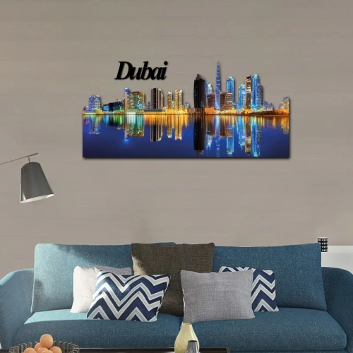 Dubai Skyline Fotografico Sagomato