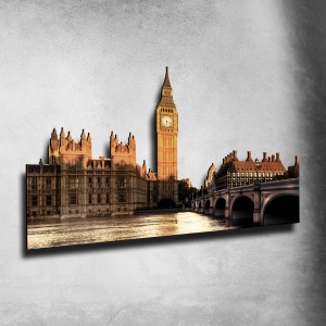 Londra Westminister Skyline Fotografico Sagomato
