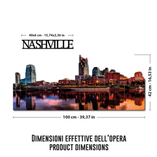 Nashville Skyline Fotografico Sagomato