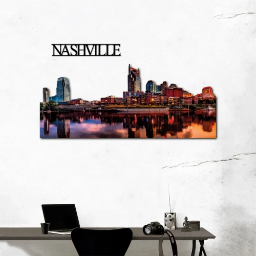 Nashville Skyline Fotografico Sagomato