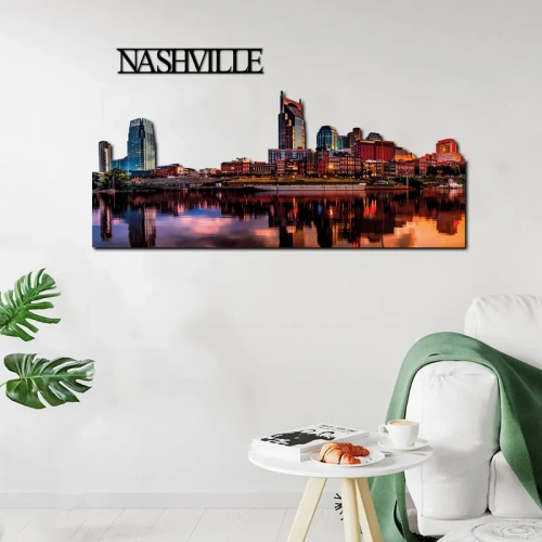 Nashville Skyline Fotografico Sagomato