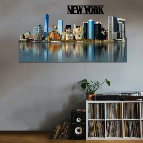 New York Giorno Skyline Fotografico Sagomato