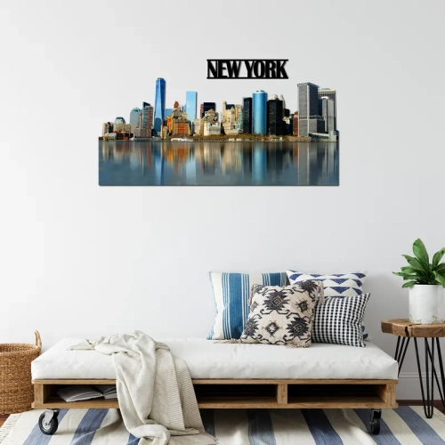 New York Giorno Skyline Fotografico Sagomato