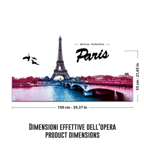 Parigi Skyline Fotografico Sagomato