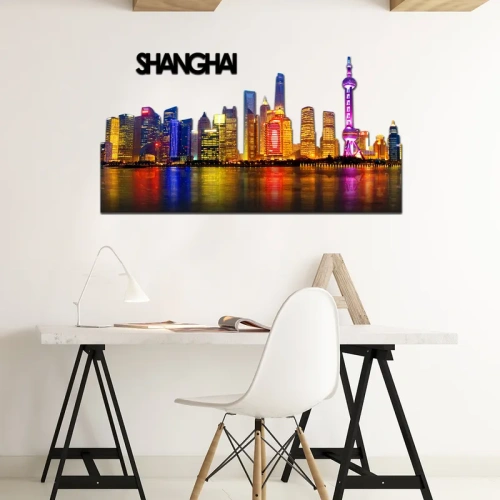 Shangai Skyline Fotografico Sagomato