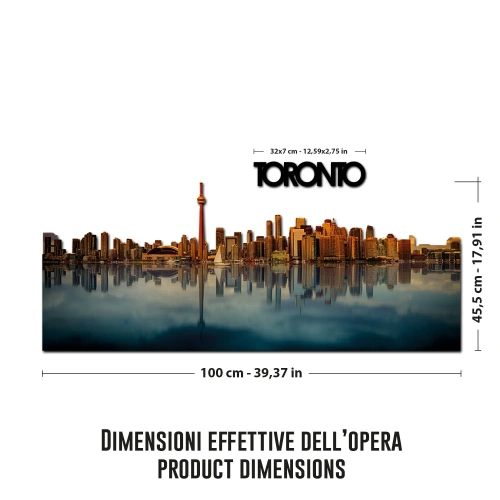 Toronto giorno Skyline Fotografico Sagomato