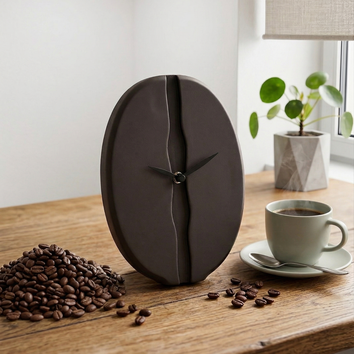 Coffe Time orologio d'appoggio in legno